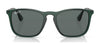 Ray-Ban CHRIS RB4187 Sunglasses | Size 54 / Light Havana №710/71 / Dark Green (3N 12.9%)
