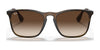 Ray-Ban CHRIS RB4187 Sunglasses | Size 54 / Light Havana №710/71 / Dark Green (3N 12.9%)