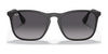Ray-Ban CHRIS RB4187F Sunglasses | Size 54 / Rubber Black №622/8G / Grey Gradient (3N 15.2%)