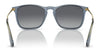 Ray-Ban CHRIS RB4187F Sunglasses | Size 54 / Rubber Black №622/8G / Grey Gradient (3N 15.2%)