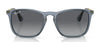 Ray-Ban CHRIS RB4187F Sunglasses | Size 54 / Rubber Black №622/8G / Grey Gradient (3N 15.2%)