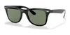 Ray-Ban WAYFARER LITEFORCE RB4195F Sunglasses | Size 52 / Black №601/71 / Green Classic