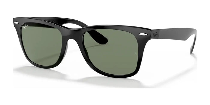 Ray-Ban WAYFARER LITEFORCE RB4195F Sunglasses | Size 52 / Black №601/71 / Green Classic