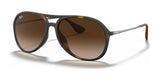 Ray-Ban ALEX RB4201 Sunglasses Havana / Brown Gradient Dark Brown