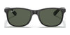 Ray-Ban ANDY RB4202 Sunglasses | Size 55 / Black №606971 / Green (3N 12.9%)