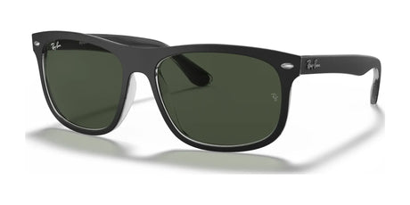 Ray-Ban RB4226 Sunglasses Black On Transparent / Green