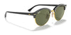 Ray-Ban CLUBROUND RB4246 Sunglasses | Size 51 / Black №901 / G-15 Green (3N 13.2%)