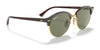 Ray-Ban CLUBROUND RB4246 Sunglasses | Size 51 / Black №901 / G-15 Green (3N 13.2%)