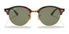 Ray-Ban CLUBROUND RB4246 Sunglasses | Size 51 / Black №901 / G-15 Green (3N 13.2%)