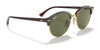 Ray-Ban CLUBROUND RB4246 Sunglasses | Size 51 / Black №901 / G-15 Green (3N 13.2%)