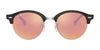 Ray-Ban CLUBROUND RB4246F Sunglasses | Size 53 / Black №1197Z2 / Copper Flash (2N 18.5%)