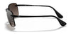Ray-Ban RB4255 Sunglasses | Size 60 / Black №601/5J / Silver (Polarized) (3P 16%)