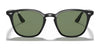 Ray-Ban RB4258 Sunglasses | Size 50 / Black №601/71 / Green (3N 12.9%)