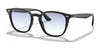 Ray-Ban RB4258F Sunglasses | Size 52 / Black №601/19 / Light Blue Gradient (1N 46%)