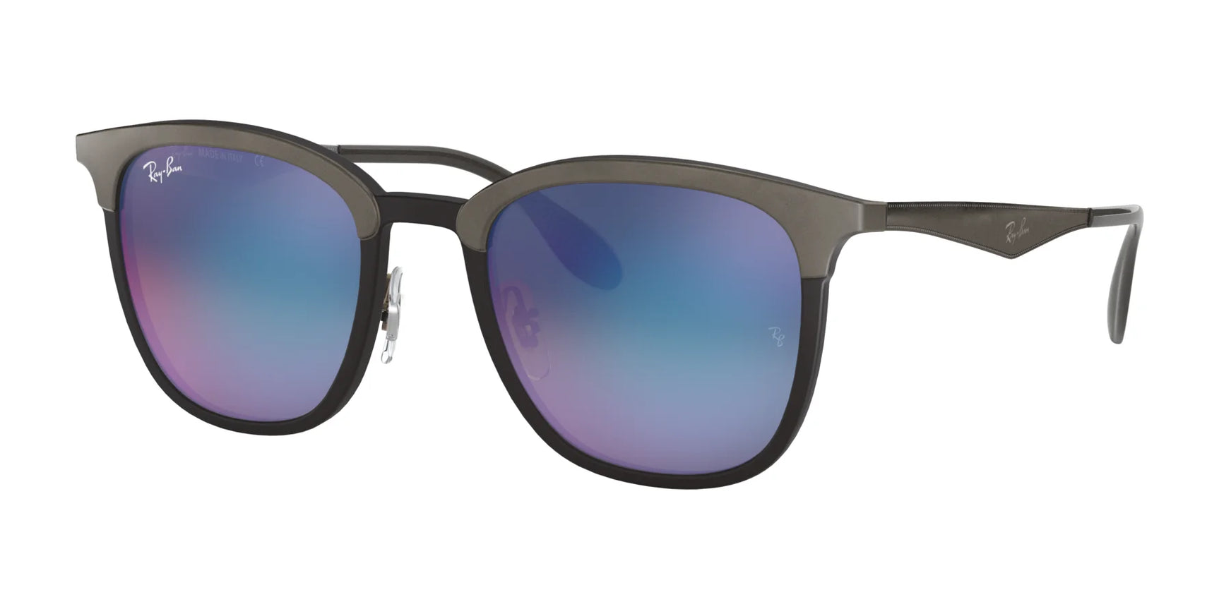 Ray-Ban RB4278 Sunglasses Black & Grey / Blue / Violet Gradient Mirror