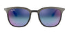 Ray-Ban RB4278 Sunglasses | Size 51 / Black & Grey №6284B1 / Blue/Violet Gradient Mirror (3N 14%)