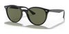 Ray-Ban RB4305F Sunglasses | Size 53 / Black №601/9A / G-15 Green (Polarized) (3P 16%)