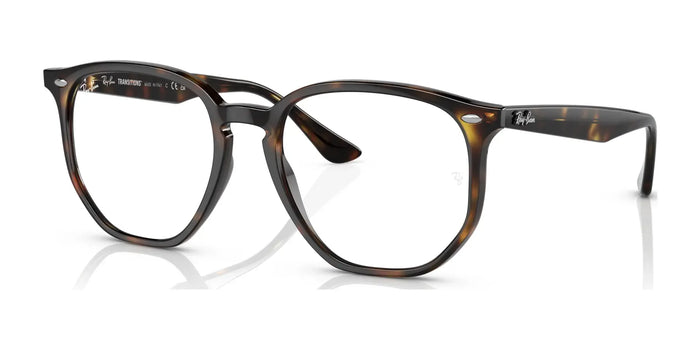 Ray-Ban RB4306 Eyeglasses | Size 54 / Light Havana №710/M1 / Clear / Green (Photochromic) (3F 16.6%)