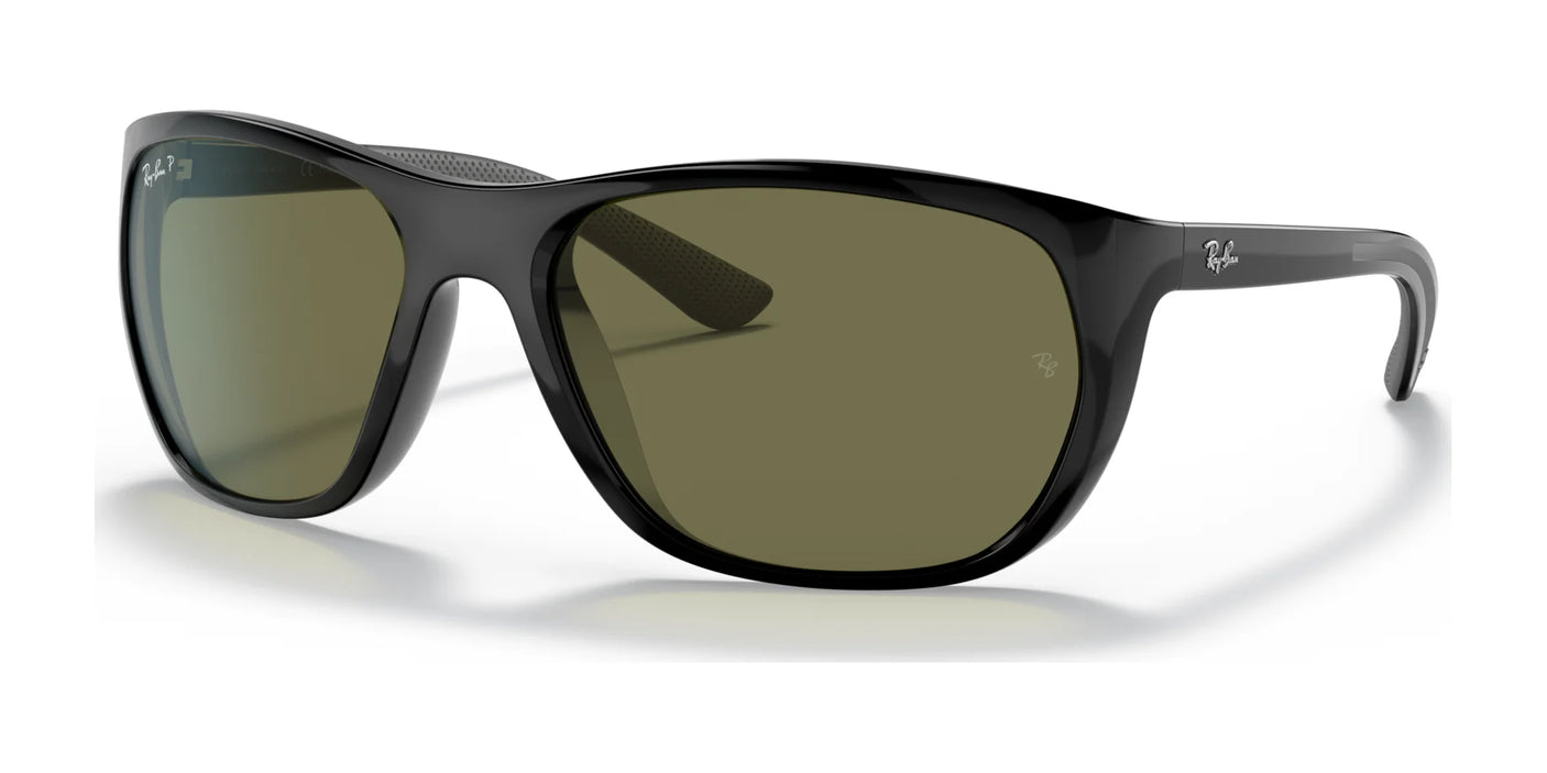 Ray-Ban RB4307 Sunglasses Black / G-15 Green (Polarized)