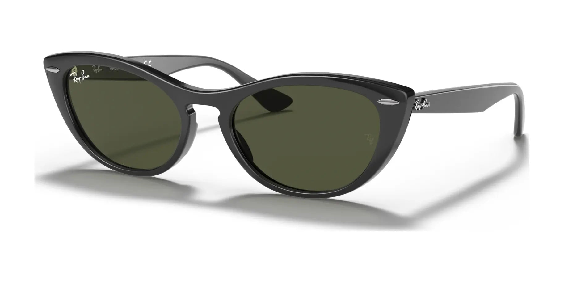 Ray-Ban NINA RB4314N Sunglasses Black / G-15 Green