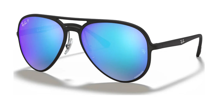 Ray-Ban RB4320CH Sunglasses | Size 58 / Black №601SA1 / Blue (Polarized) (3P 12.5%)