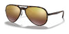 Ray-Ban RB4320CH Sunglasses | Size 58 / Light Havana №710/6B / Purple (Polarized) (3P 12.1%)