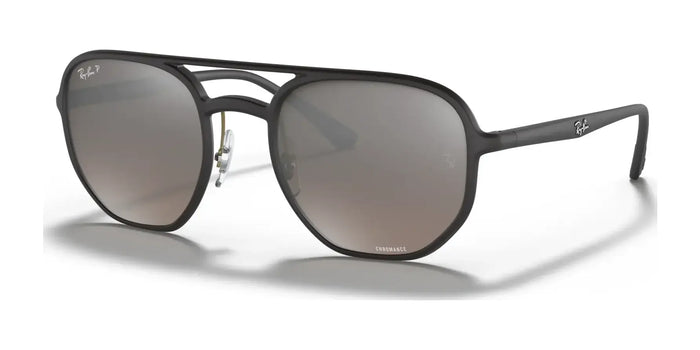 Ray-Ban RB4321CH Sunglasses | Size 53 / Black №601S5J / Silver (Polarized) (3P 16%)