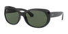 Ray-Ban RB4325 Sunglasses | Size 59 / Black №601/71 / Green (3N 12.9%)