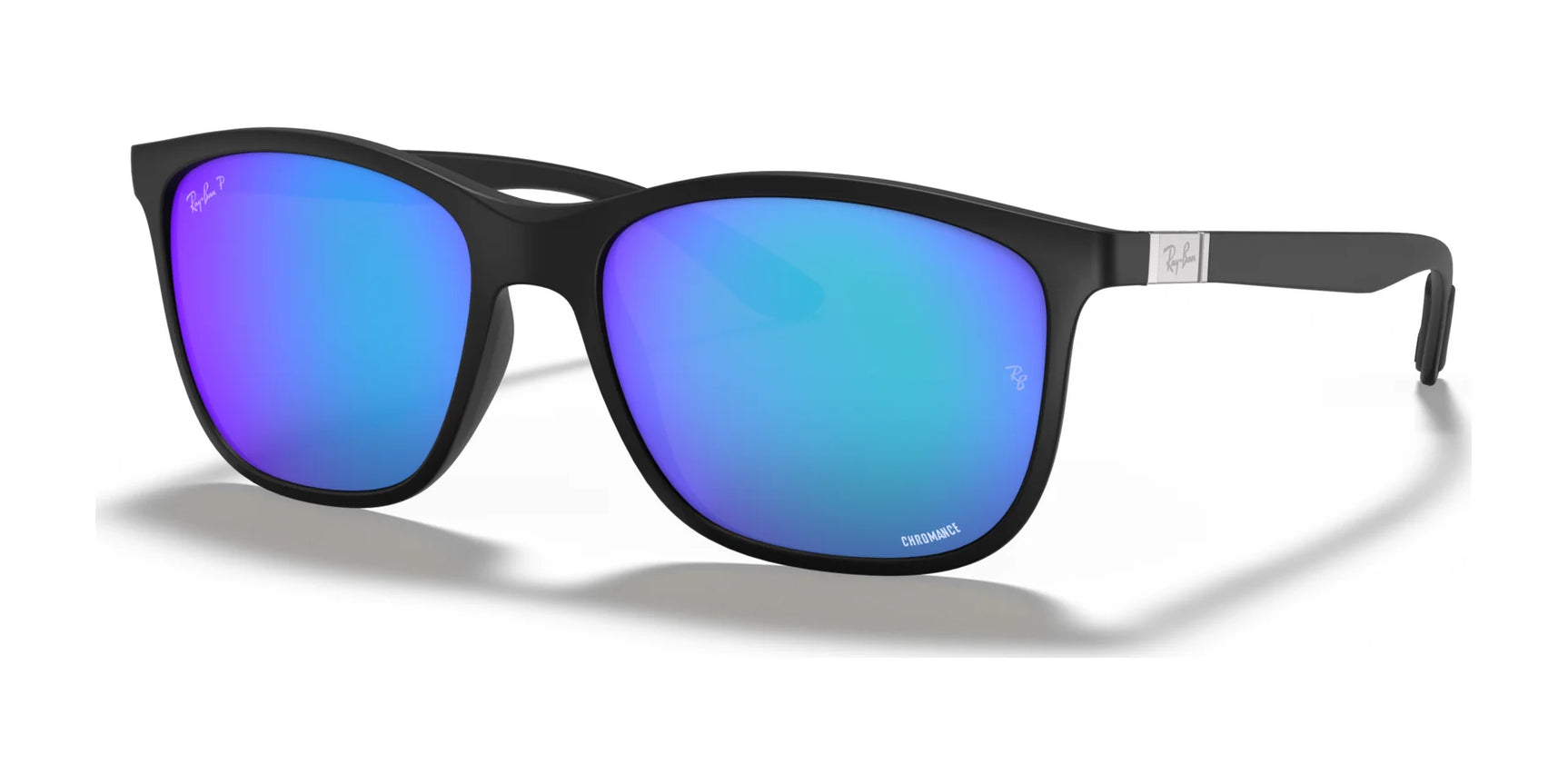 Ray-Ban CHROMANCE RB4330CH Sunglasses Black / Blue (Polarized)