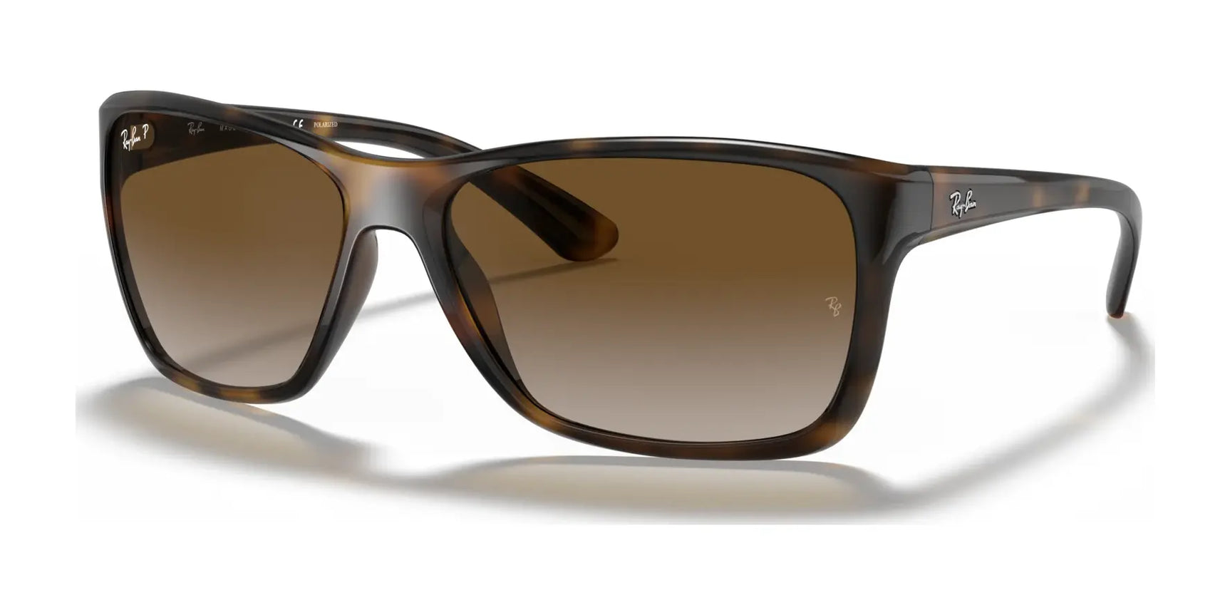 Ray-Ban RB4331 Sunglasses Light Havana /  Brown Gradient (Polarized)