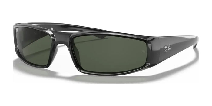 Ray-Ban RB4335 Sunglasses | Size 58 / Black №601/71 / G-15 Green (3N 12.9%)
