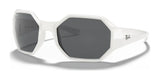 Ray-Ban RB4337 Sunglasses White / Dark Grey