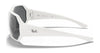Ray-Ban RB4337 Sunglasses | Size 59 / White №649187 / Dark Grey (3N 9.3%)