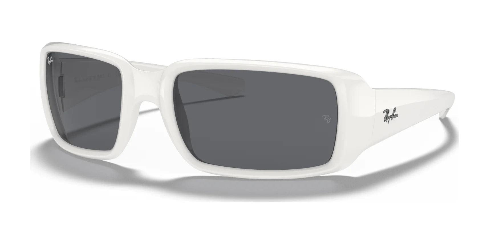 Ray-Ban RB4338 Sunglasses White / Dark Grey