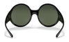 Ray-Ban RB4345 Sunglasses | Size 58 / Black №601/71 / Green Classic (3N 12.9%)