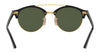 Ray-Ban CLUBROUND DOUBLEBRIDGE RB4346 Sunglasses | Size 51 / Black №901 / G-15 Green (3N 13.2%)