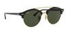 Ray-Ban CLUBROUND DOUBLEBRIDGE RB4346 Sunglasses | Size 51 / Black №901 / G-15 Green (3N 13.2%)