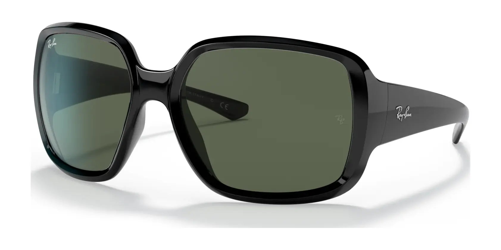 Ray-Ban POWDERHORN RB4347 Sunglasses Black / Green Classic