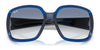 Ray-Ban POWDERHORN RB4347 Sunglasses | Size 60 / Transparent Blue №666019 / Blue (1N 46.32%)