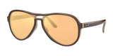 Ray-Ban VAGABOND RB4355 Sunglasses Light Brown /  Orange Mirror Gold (Photochromic)