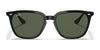 Ray-Ban RB4362 Sunglasses | Size 55 / Black №601/71 / Green (3N 12.9%)