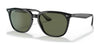 Ray-Ban RB4362 Sunglasses | Size 55 / Black №601/9A / G-15 Green (Polarized) (3P 16%)