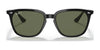 Ray-Ban RB4362 Sunglasses | Size 55 / Black №601/71 / Green (3N 12.9%)