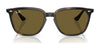 Ray-Ban RB4362 Sunglasses | Size 55 / Black №601/71 / Green (3N 12.9%)