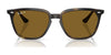 Ray-Ban RB4362 Sunglasses | Size 55 / Black №601/71 / Green (3N 12.9%)