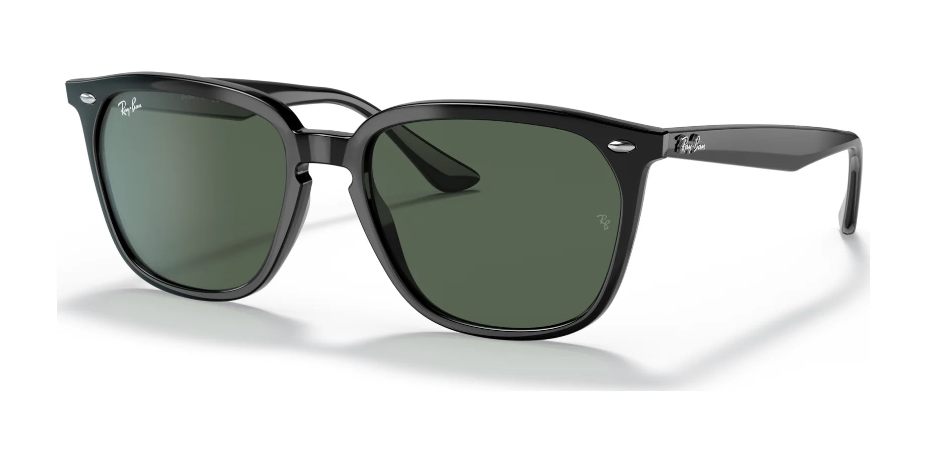 Ray-Ban RB4362F Sunglasses Black / G-15 Green