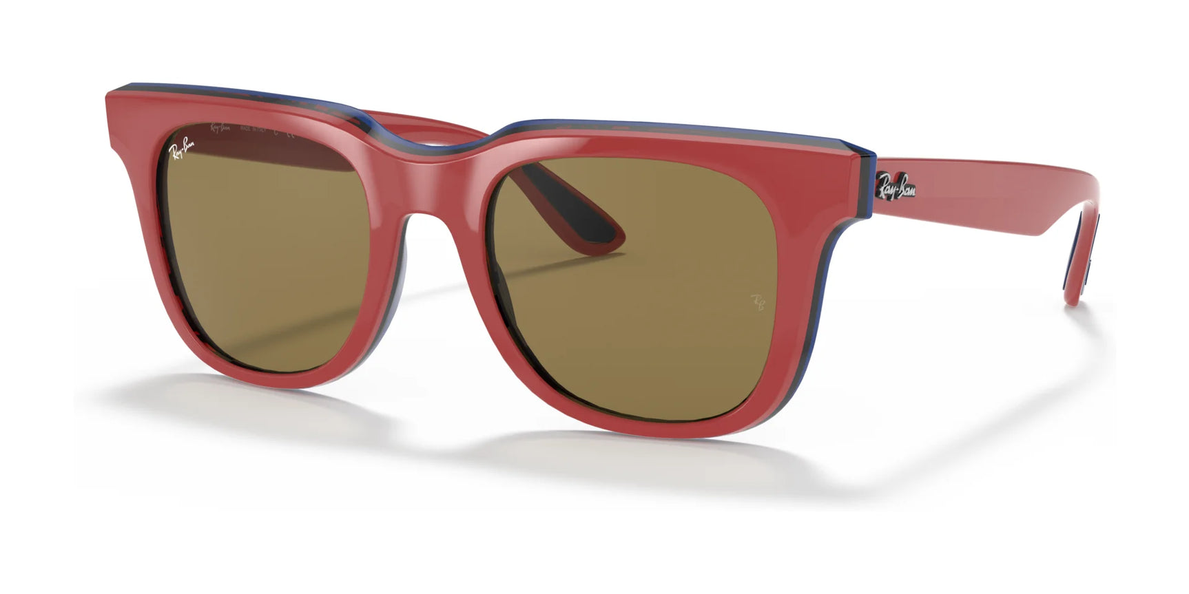 Ray-Ban RB4368 Sunglasses Red / B-15 Brown