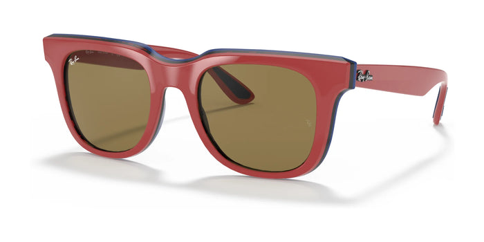 Ray-Ban RB4368 Sunglasses | Size 51 / Red №652273 / B-15 Brown (3N 13.5%)