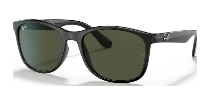 Ray-Ban RB4374 Sunglasses | Size 56 / Black №601/31 / Green (3N 13.2%)