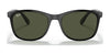 Ray-Ban RB4374F Sunglasses | Size 58 / Black №601/31 / Green (3N 13.2%)